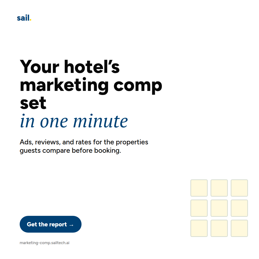 Your hotel’s marketing comp set