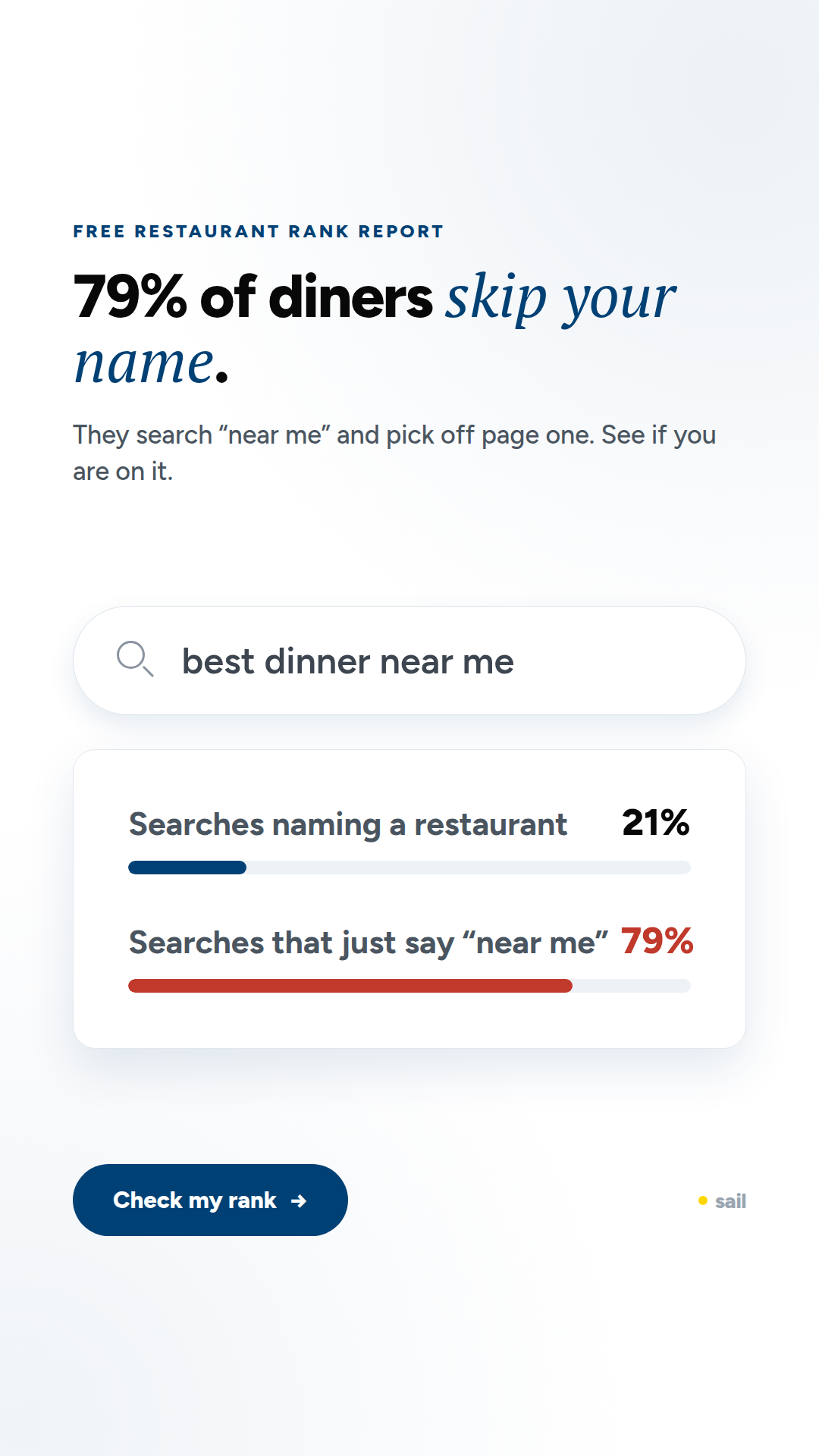79% Skip Your Name story creative