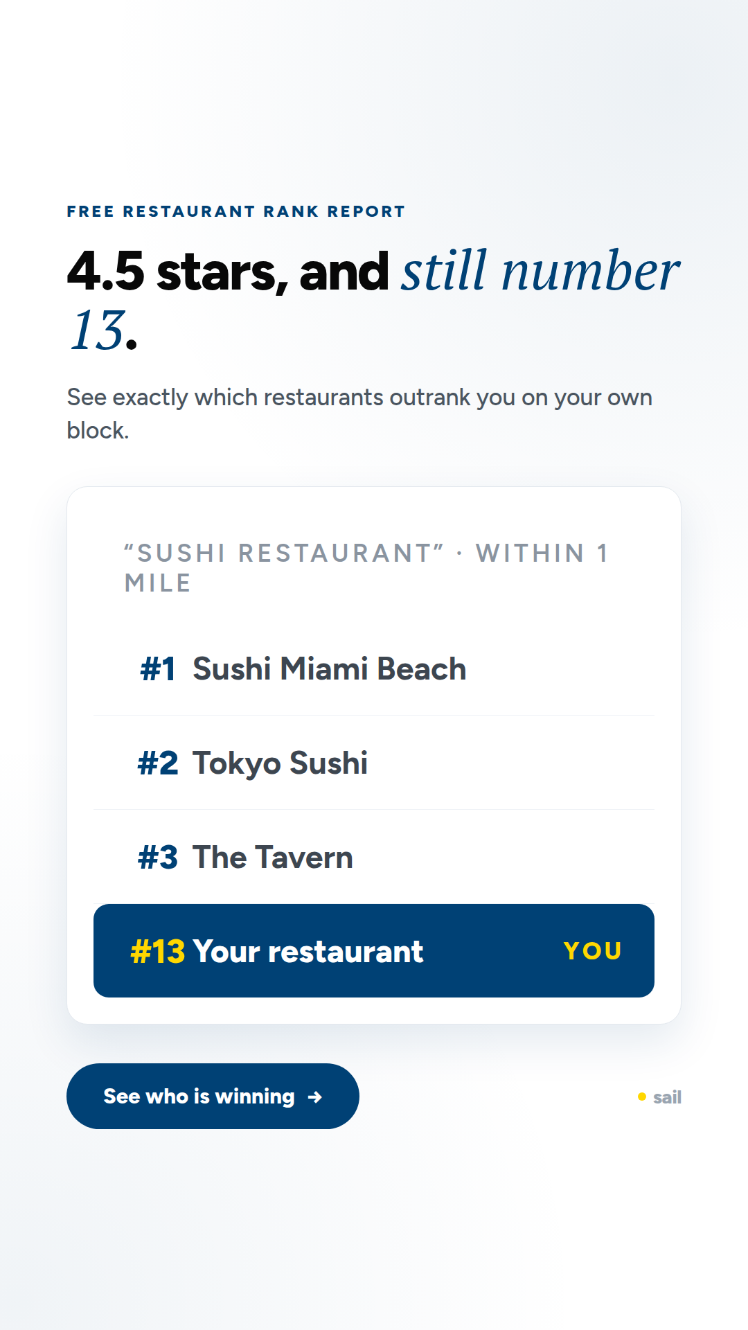 Still Number 13 story creative